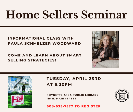 Tuesday, April 23 at 5:30pm with Paula Schmelzer Woodward